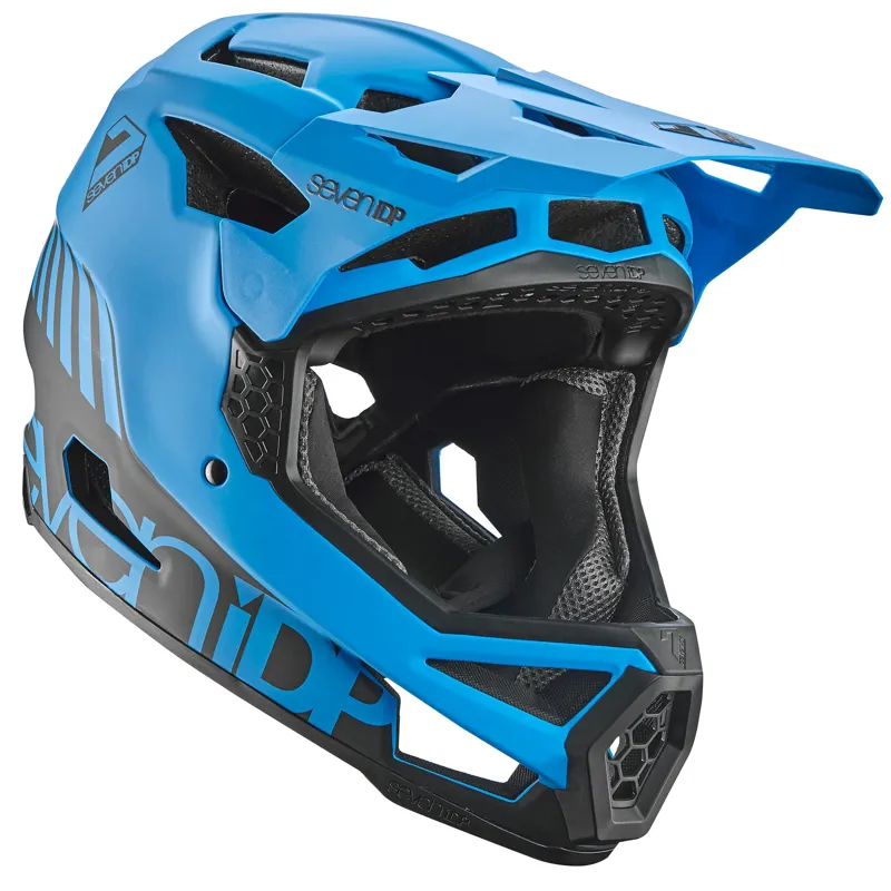 7idp Project 23 Glass Fibre Full Face Helmet - Blue/Black 10 7idp Project 23 Glass Fibre Full Face Helmet - Blue/Black - Image 8