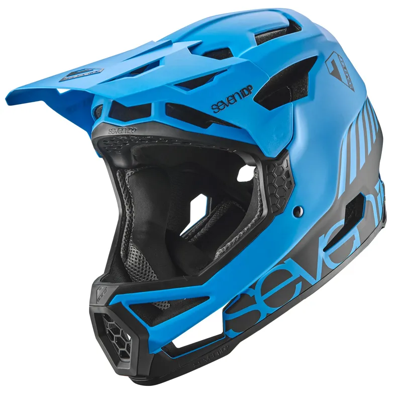 7idp Project 23 Glass Fibre Full Face Helmet - Blue/Black 11 7idp Project 23 Glass Fibre Full Face Helmet - Blue/Black - Image 9