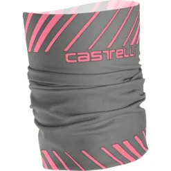 Castelli Arrivo 3 Thermo Head Thingy - Dark Gray/Giro Pink