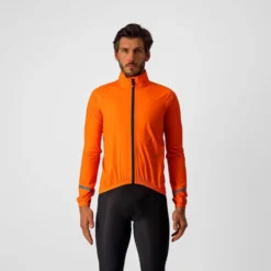 Castelli Emergency 2 Men's Rain Jacket - Brilliant Orange -CycloPro Shop 01 4521500 034