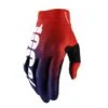 100 Percent Ridefit Long Finger Gloves - Black -CycloPro Shop 10014 480