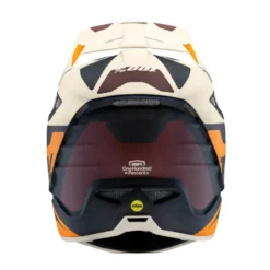 100 Percent Aircraft Carbon Full Face MTB Helmet - Rapidbomb/White