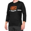 100 Percent Airmatic 3/4 Sleeved Jersey - Black/Orange -CycloPro Shop 100AirmaticJerseyBlkOrang