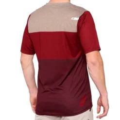 100 Percent Airmatic Short Sleeve Jersey - Brick/Red -CycloPro Shop 100AirmaticSSJerseyBrick 2