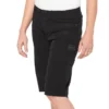 100 Percent Airmatic Womens Baggy Shorts - Black -CycloPro Shop 100AirmaticWShortsBlack