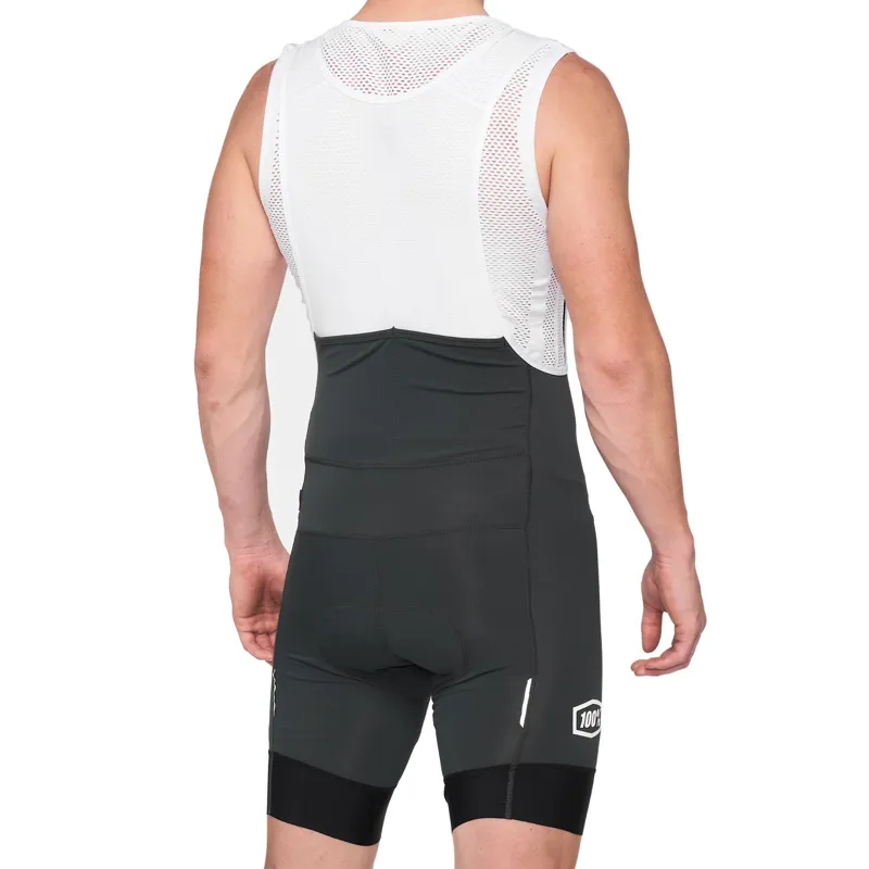 100 Percent Exceeda Bib Shorts - Charcoal 4 100 Percent Exceeda Bib Shorts - Charcoal - Image 2