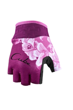 Cube Performance Junior Short Finger Gloves - Blue/Mint -CycloPro Shop 10833 1