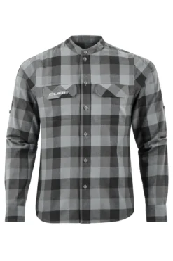 Cube Long Sleeve Work Shirt - Grey Check 11 Cube Long Sleeve Work Shirt - Grey Check -CycloPro Shop 11090 1