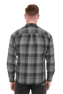 Cube Long Sleeve Work Shirt - Grey Check 10 Cube Long Sleeve Work Shirt - Grey Check -CycloPro Shop 11090 3