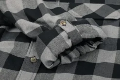 Cube Long Sleeve Work Shirt - Grey Check 9 Cube Long Sleeve Work Shirt - Grey Check -CycloPro Shop 11090 5