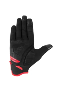 Cube X Natural Fit Long Finger Gloves - Red/Black