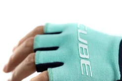 Cube Performance Junior Short Finger Gloves - Blue/Mint -CycloPro Shop 11129 4