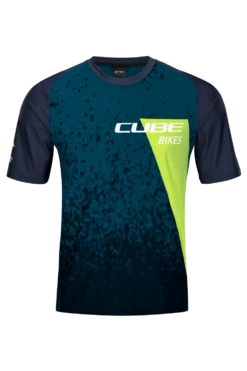 Cube Edge Round Neck Short Sleeve Jersey - X Action Team 17 Cube Edge Round Neck Short Sleeve Jersey - X Action Team -CycloPro Shop 11139 1 1