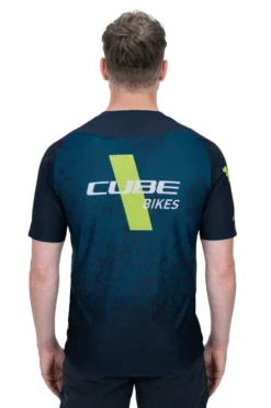 Cube Edge Round Neck Short Sleeve Jersey - Blue/Lime 14 Cube Edge Round Neck Short Sleeve Jersey - Blue/Lime -CycloPro Shop 11139 3
