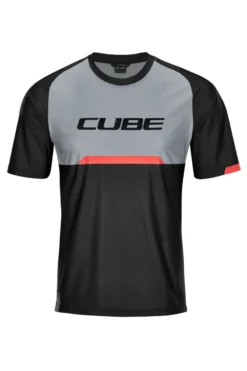 Cube Edge Round Neck Short Sleeve Jersey - Black/Grey