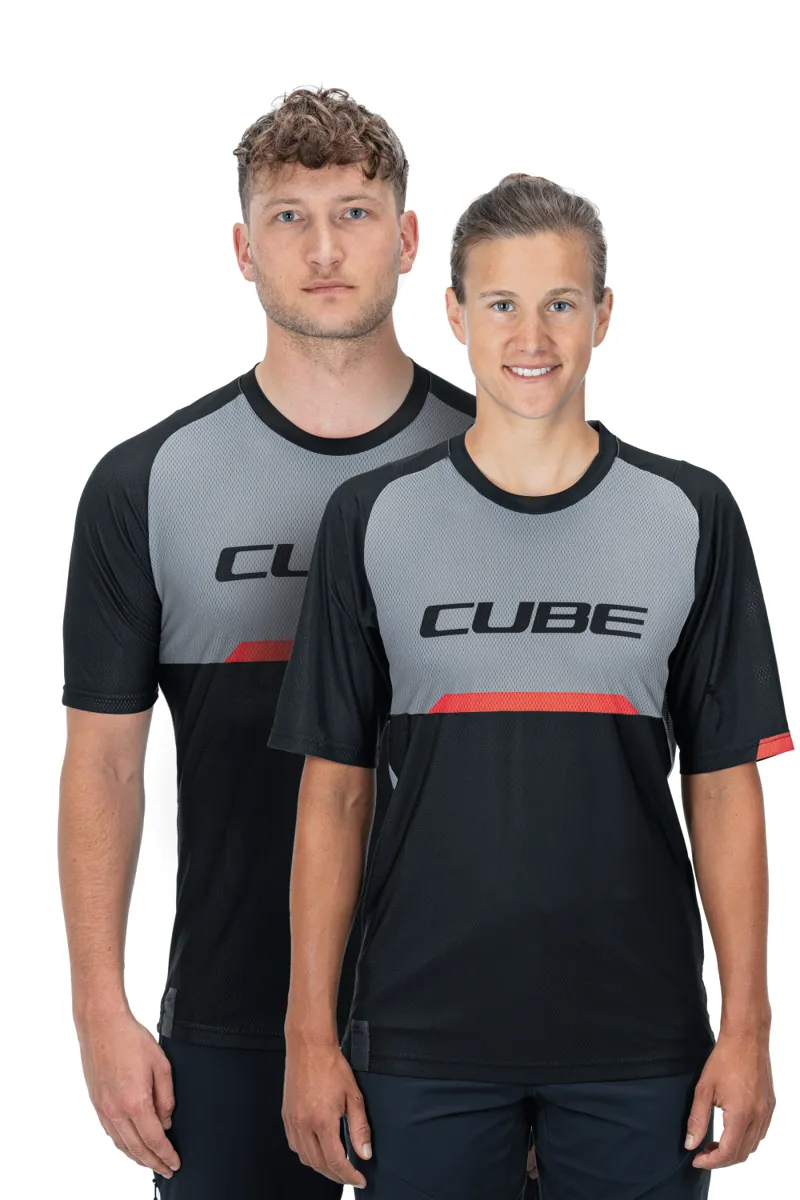Cube Edge Round Neck Short Sleeve Jersey - Black/Grey 4 Cube Edge Round Neck Short Sleeve Jersey - Black/Grey - Image 2