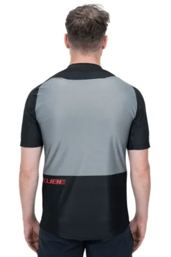 Cube Edge Round Neck Short Sleeve Jersey - Black/Grey 13 Cube Edge Round Neck Short Sleeve Jersey - Black/Grey -CycloPro Shop 11140 3