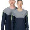 Cube Edge Round Neck Long Sleeve Jersey - Grey/Lime -CycloPro Shop 11142 2