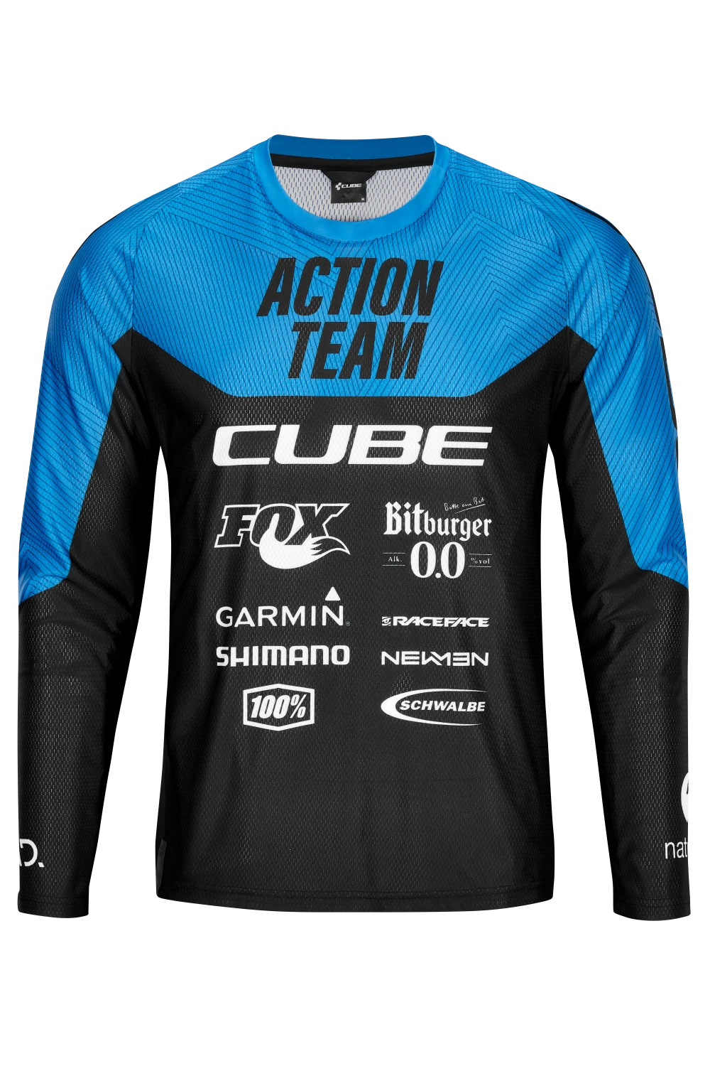 Cube Edge Round Neck Long Sleeve Jersey - Black/Orange 5 Cube Edge Round Neck Long Sleeve Jersey - Black/Orange - Image 3