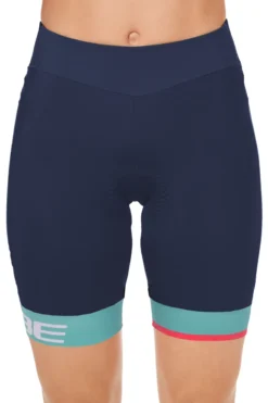 Cube Teamline Womens Lycra Shorts - Blue/Mint 9 Cube Teamline Womens Lycra Shorts - Blue/Mint -CycloPro Shop 11159 2