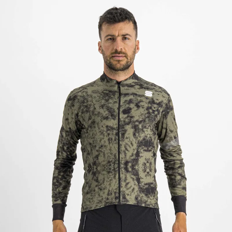 Sportful Escape Supergiara Thermal Men's Long Sleeve Jersey - Beetle/Black 3 Sportful Escape Supergiara Thermal Men's Long Sleeve Jersey - Beetle/Black