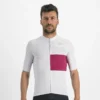 Sportful Snap Men's Short Sleeve Jersey - Ash Grey/Cyclamen
