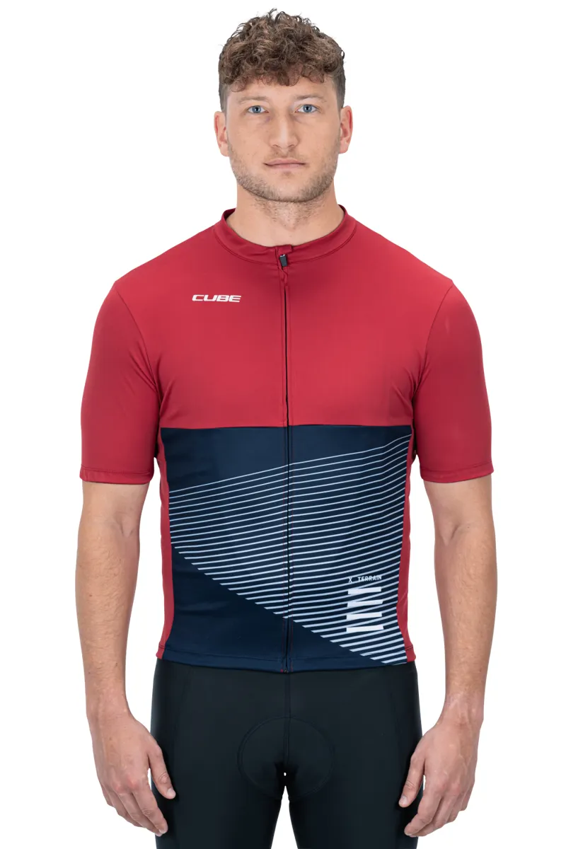 Cube ATX Full Zip Short Sleeve Jersey - Red 7 Cube ATX Full Zip Short Sleeve Jersey - Red - Image 5