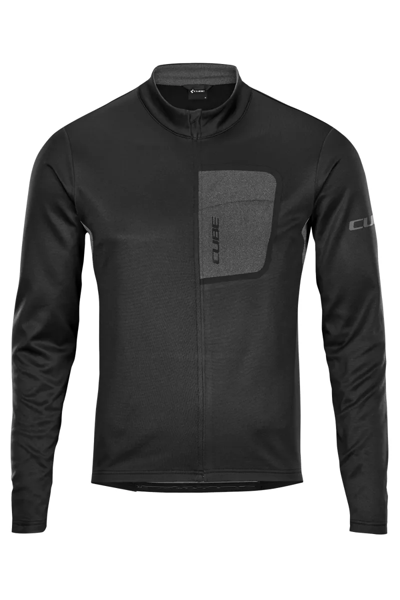 Cube ATX Full Zip Long Sleeve Jersey - Black 5 Cube ATX Full Zip Long Sleeve Jersey - Black - Image 3