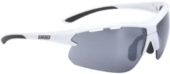 BBB BSG-52 - Impulse Cycling Glasses - White/Black Frame - Smoke Lens