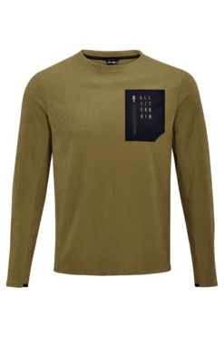 Cube ATX Fleece Men's Long Sleeve Jersey - Brown 11 Cube ATX Fleece Men's Long Sleeve Jersey - Brown -CycloPro Shop 12288 1
