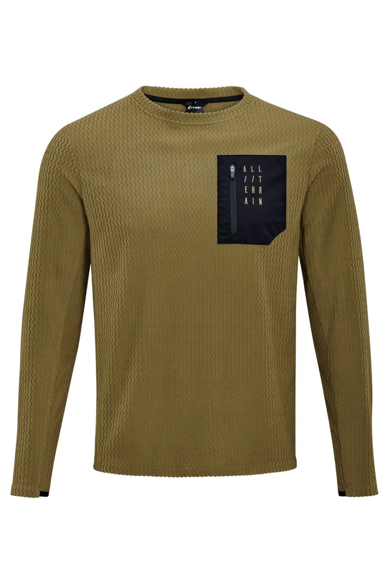 Cube ATX Fleece Men's Long Sleeve Jersey - Brown 7 Cube ATX Fleece Men's Long Sleeve Jersey - Brown - Image 5