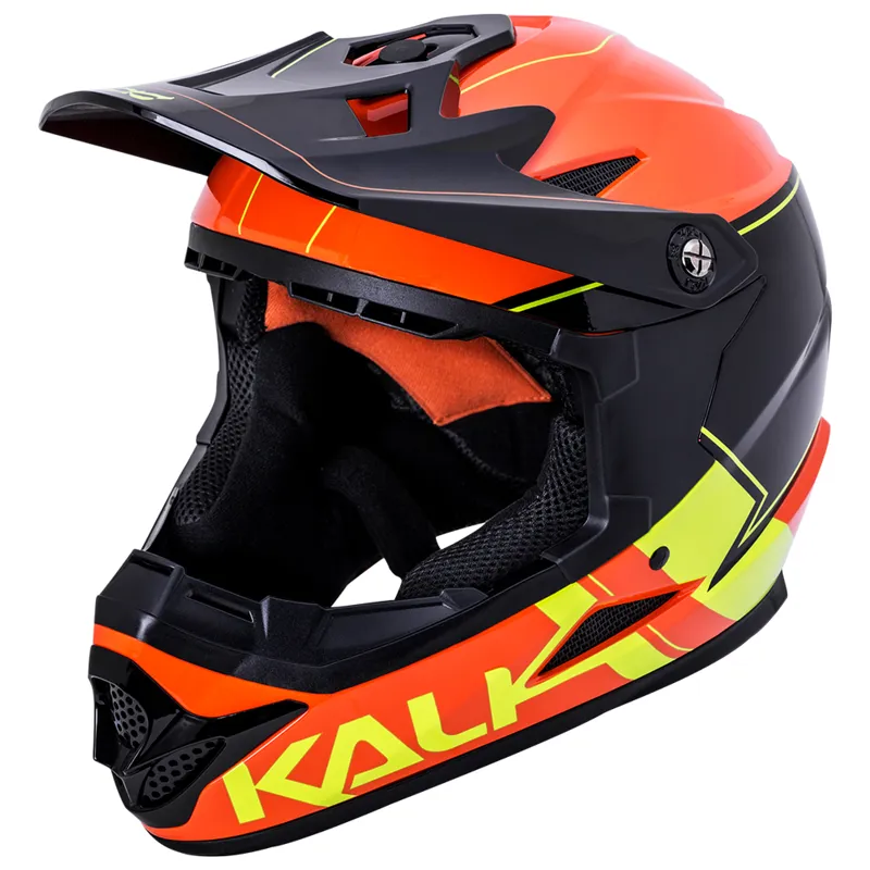 Kali Zoka Switchback GLS Full Face Helmet - Orange/Fluo Yellow/Black 3 Kali Zoka Switchback GLS Full Face Helmet - Orange/Fluo Yellow/Black