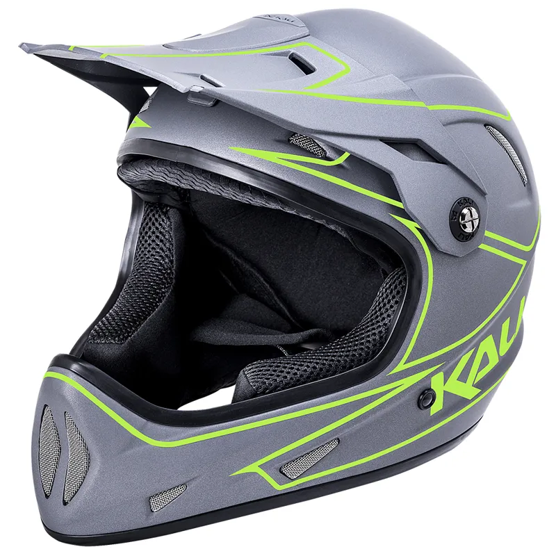 Kali Alpine Rage Full Face Helmet - Matt Grey/Fluo Yellow 3 Kali Alpine Rage Full Face Helmet - Matt Grey/Fluo Yellow