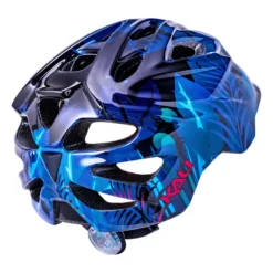 Kali Chakra Child Lighted Kids Helmet - Jungle Gloss Blue -CycloPro Shop 15 91