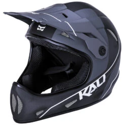 Kali Alpine Carbon Pulse Full Face MTB Helmet - Matt Black/Red -CycloPro Shop 15215 zz k0211020224 1 1 1