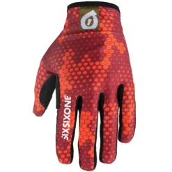 SixSixOne Youth Comp Long Finger Gloves - Digi Orange 8 SixSixOne Youth Comp Long Finger Gloves - Digi Orange -CycloPro Shop 1658ORG 1