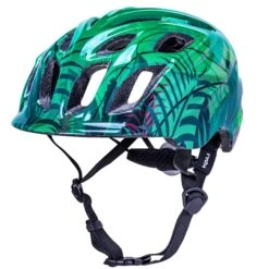 Kali Chakra Child Lighted Kids Helmet - Jungle Gloss Blue -CycloPro Shop 17 64 2