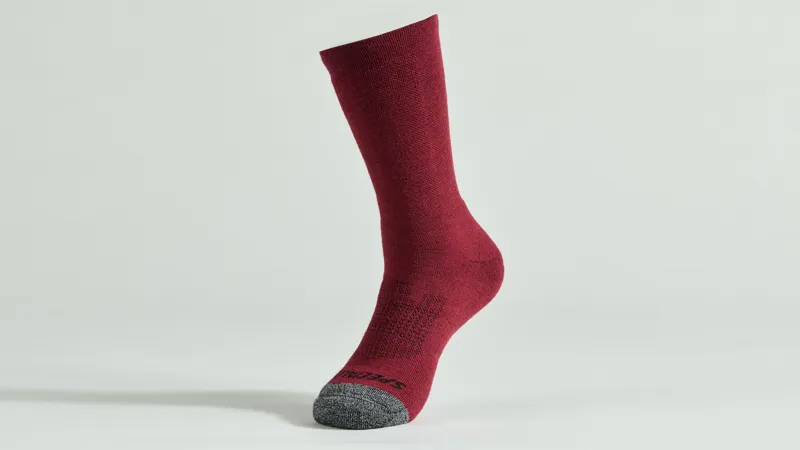 Specialized Merino Deep Winter Tall Socks - Maroon 5 Specialized Merino Deep Winter Tall Socks - Maroon - Image 3