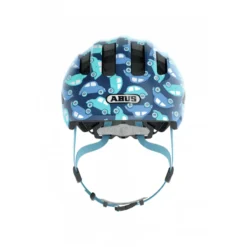 Abus Smiley 3.0 LED Kids Helmet - Blue Car -CycloPro Shop 2 1265