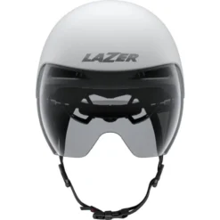 Lazer Victor KinetiCore TT Road Helmet - Matt White Silver