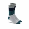 100 Percent Trio Casual Men's Socks - Silver