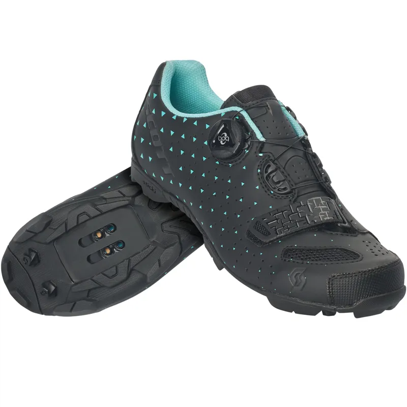 Scott MTB Comp Boa Lady Womens MTB Shoes - Black/Turquoise Blue 5 Scott MTB Comp Boa Lady Womens MTB Shoes - Black/Turquoise Blue - Image 3