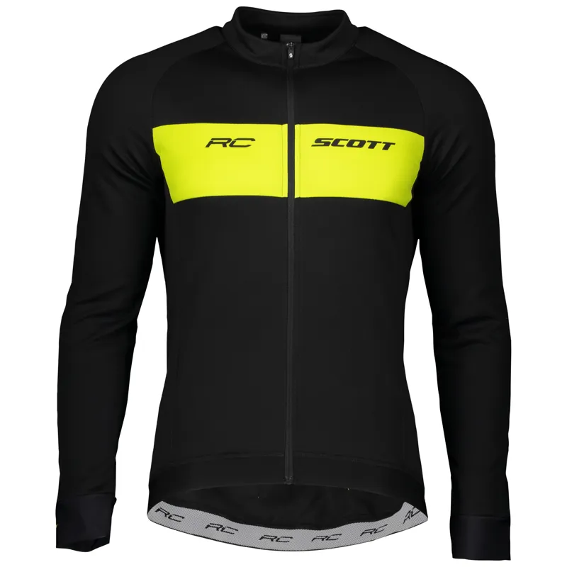 Scott RC Warm Men's Long Sleeve Jersey - Black/Sulphur Yellow 6 Scott RC Warm Men's Long Sleeve Jersey - Black/Sulphur Yellow - Image 4