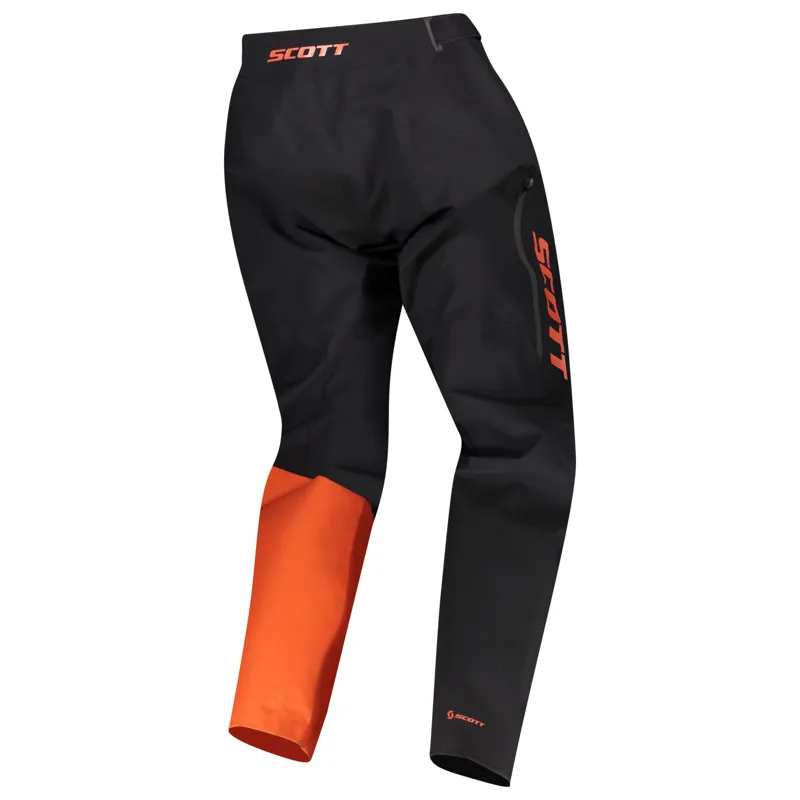 Scott Trail Storm WP Trousers - Black/Orange Pumpkin 5 Scott Trail Storm WP Trousers - Black/Orange Pumpkin - Image 3