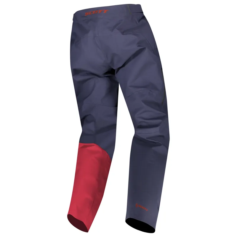 Scott Trail Storm WP Trousers - Blue Nights/Wine Red 4 Scott Trail Storm WP Trousers - Blue Nights/Wine Red - Image 2