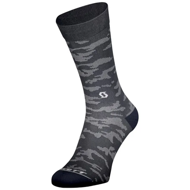 Scott Trail Camo Crew Socks - Dark Grey/White 4 Scott Trail Camo Crew Socks - Dark Grey/White - Image 2