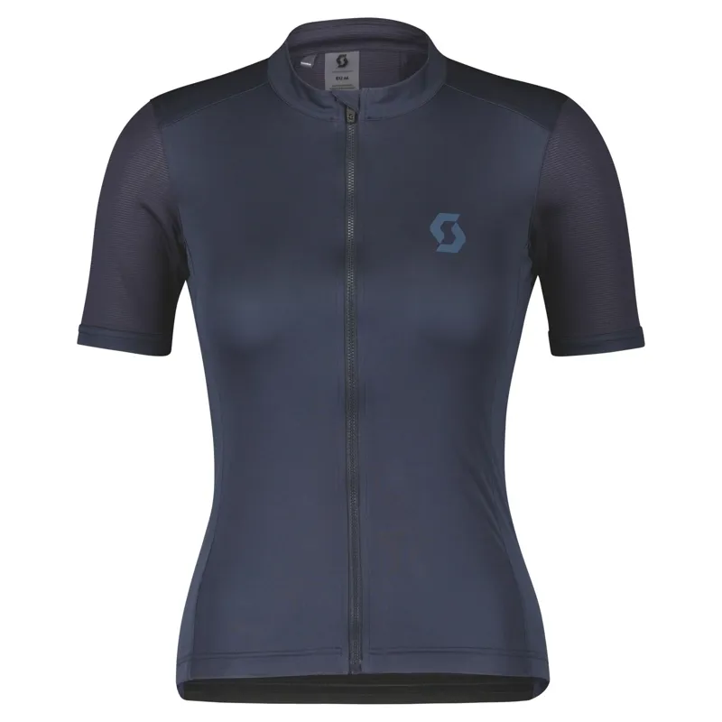 Scott Endurance 10 Women's Short Sleeve Jersey - Dark Blue/Metal Blue 3 Scott Endurance 10 Women's Short Sleeve Jersey - Dark Blue/Metal Blue