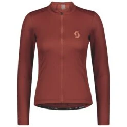 Scott Endurance 10 Women's Long Sleeve Jersey - Rose Beige/Braze Orange -CycloPro Shop 2803676863 1698292 png zoom 3 1