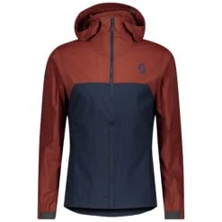 Scott Explorair Light Windbreaker Men's Jacket - Midnight Blue/Orange 22 Scott Explorair Light Windbreaker Men's Jacket - Midnight Blue/Orange -CycloPro Shop 280933BRNREDMIDBLU 1