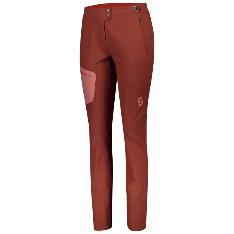 Scott Explorair Light Womens MTB Pants - Rust Red/Brick Red 4 Scott Explorair Light Womens MTB Pants - Rust Red/Brick Red - Image 2